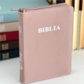 Biblie medie lux, 057, roz pudra